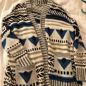 Urban cardigan print sweater